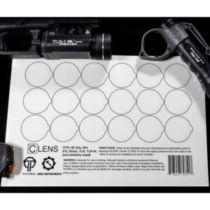 Clens Lens Protection for Flashlights and Weapon Lights Clens 18M Medium Size Half Sheet