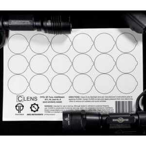 Clens Lens Protection for Flashlights and Weapon Lights Clens 18L Large Size Half Sheet