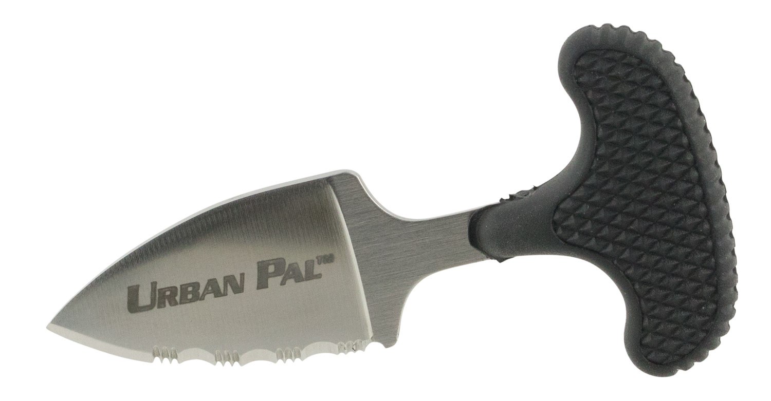 Cold Steel 43LS Urban Pal 1.50" Fixed Serrated Spear Point Japanese AUS-8A SS Blade/Black Synthetic Rubber Handle