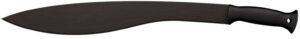 Cold Steel CS97MKM Kukri Magnum 17" Black Matte Baked-On Anti Rust 65Mn Carbon Steel Blade, Black Polypropylene Handle
