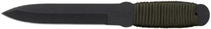 Cold Steel 80TFTC True Flight Thrower 6.75" Fixed Spear Point Plain Black 1055 Carbon Steel Blade/Paracord Wrap OD Handle