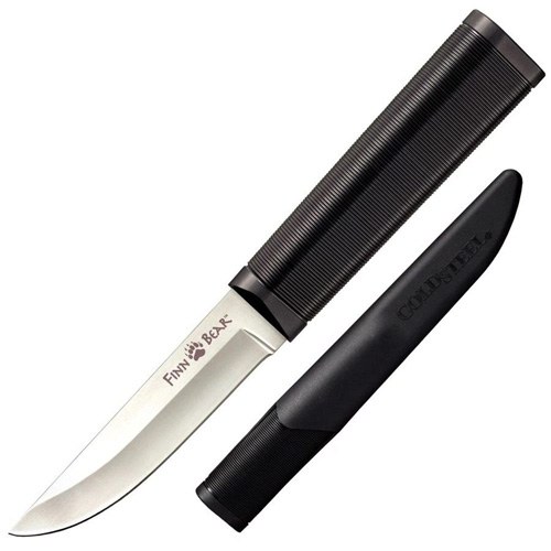 Cold Steel 20PC Finn Bear 4" Fixed Plain 4116 Stainless Steel Blade/Black Polypropylene Handle - Image 2