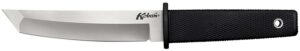 Cold Steel CS17T Kobun 5.50" Fixed Tanto Plain AUS-8A SS Blade/Black Deep Checkered Kray-Ex Handle Includes Belt Clip/Sheath