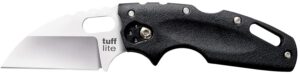 Cold Steel 20LT Tuff Lite 2.50" Folding Plain Sheepsfoot Japanese AUS-8A SS Blade/Black Griv-Ex Handle