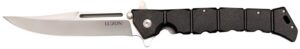 Cold Steel CS20NQX Luzon Large 6" Folding Plain 8Cr13MoV SS Blade/Black GFN Handle Features Safety Switch Includes Pocket Clip