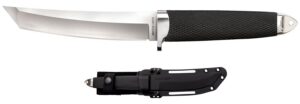 Cold Steel CS-35AB San Mai Master 6" Fixed Tanto Plain Satin VG-10 San Mai Blade/Black Textured/Oval Kray-Ex Handle Includes Sheath