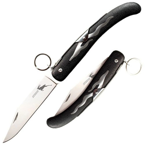 Cold Steel CS20KK Kudu 4.25" Folding Plain Mirror Polished 5Cr15MoV SS Blade/ Black Woodgrain Zy-Ex Handle - Image 2