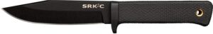 Cold Steel CS-49LCKD SRK Compact 5" Fixed Plain Black Tuff-Ex Finish SK-5 Steel Blade/Black Kray-Ex Handle Includes Sheath