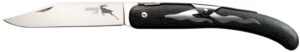 Cold Steel CS20KJ Kudu Lite 4.25" Folding Plain Polished 5Cr15MoV SS Blade/Black Woodgrain Zy-Ex Handle