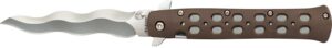 Cold Steel CS-26SK4 Ti-Lite 4" Folding Plain Kris AUS 10A Steel Blade/Flat Dark Earth Griv-Ex Handle