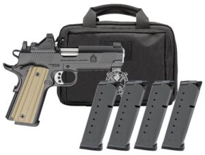Springfield Armory 1911 Operator Aos .45ACP 4.25IN Barrel 8-Round Black U-Notch with Tritium 4MAGS PO9228AOS-PAC