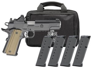 Springfield Armory 1911 Operator Aos 45ACP 5IN Barrel 8-Round Black U-Notch with Tritium 4MAGS PO9230AOS-PAC
