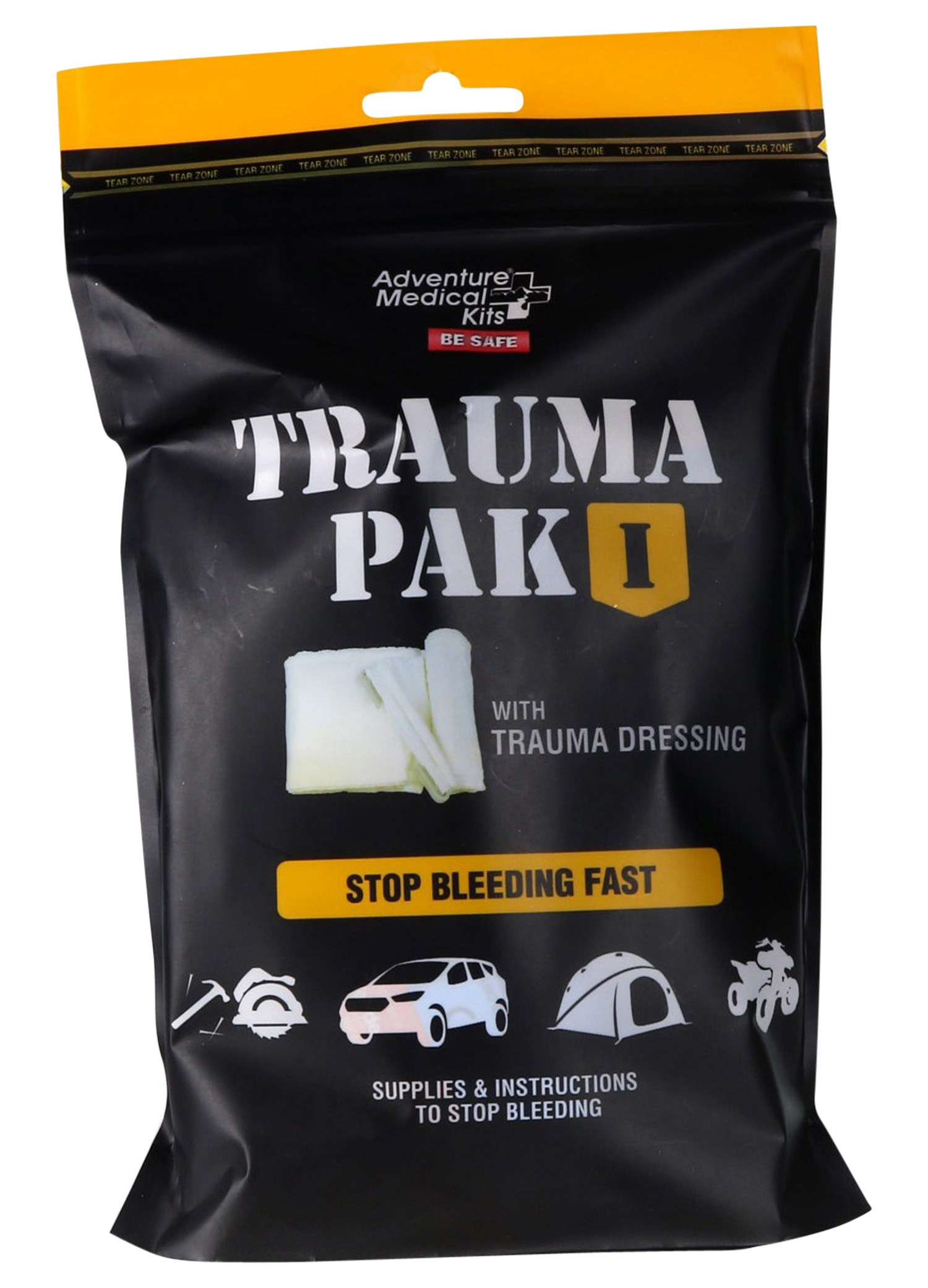 Adventure Medical Kits 20640295 Trauma Pak I Stop Bleeding Clotting Gauze