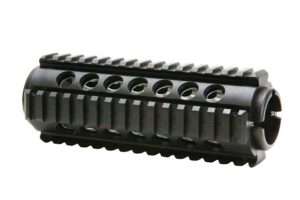 ProMag PM242 Quad Rail Handguard 2-Piece Polymer with Aluminum Heat Shield Insert Black AR-15 Carbine