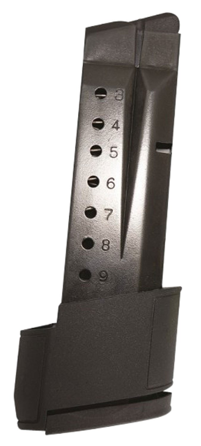 ProMag SMI28 Standard 10-Round Extended 9mm Luger Fits S&W M&P Shield Blued Steel (Except Shield EZ Variant)