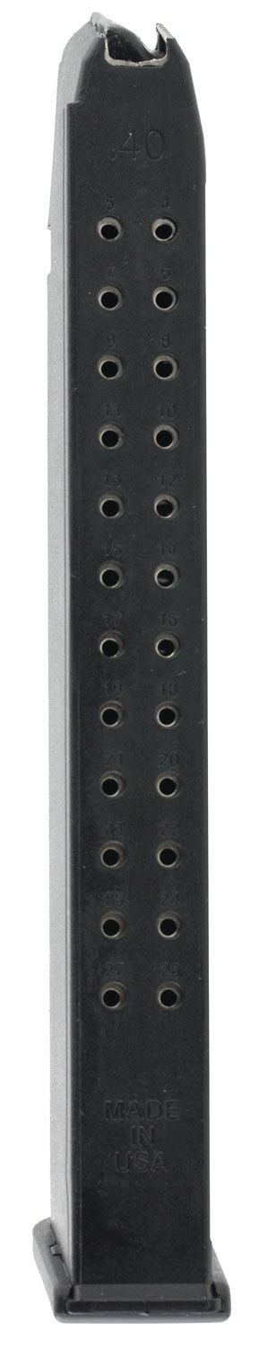 ProMag GLKA13 Standard 25-Round 40 S&W Compatible with Glock 22/23/27 Black DuPont Zytel Polymer