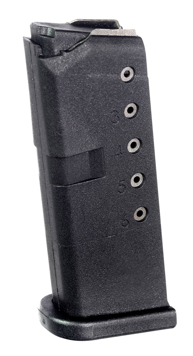 ProMag GLK12 Standard 6-Round 9mm Luger Compatible with Glock 43 Black DuPont Zytel Polymer
