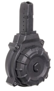 ProMag DRMA12 Standard 50-Round Drum 9mm Luger Fits AR-15 Compatible with Glock Style Magazines Black DuPont Zytel Polymer