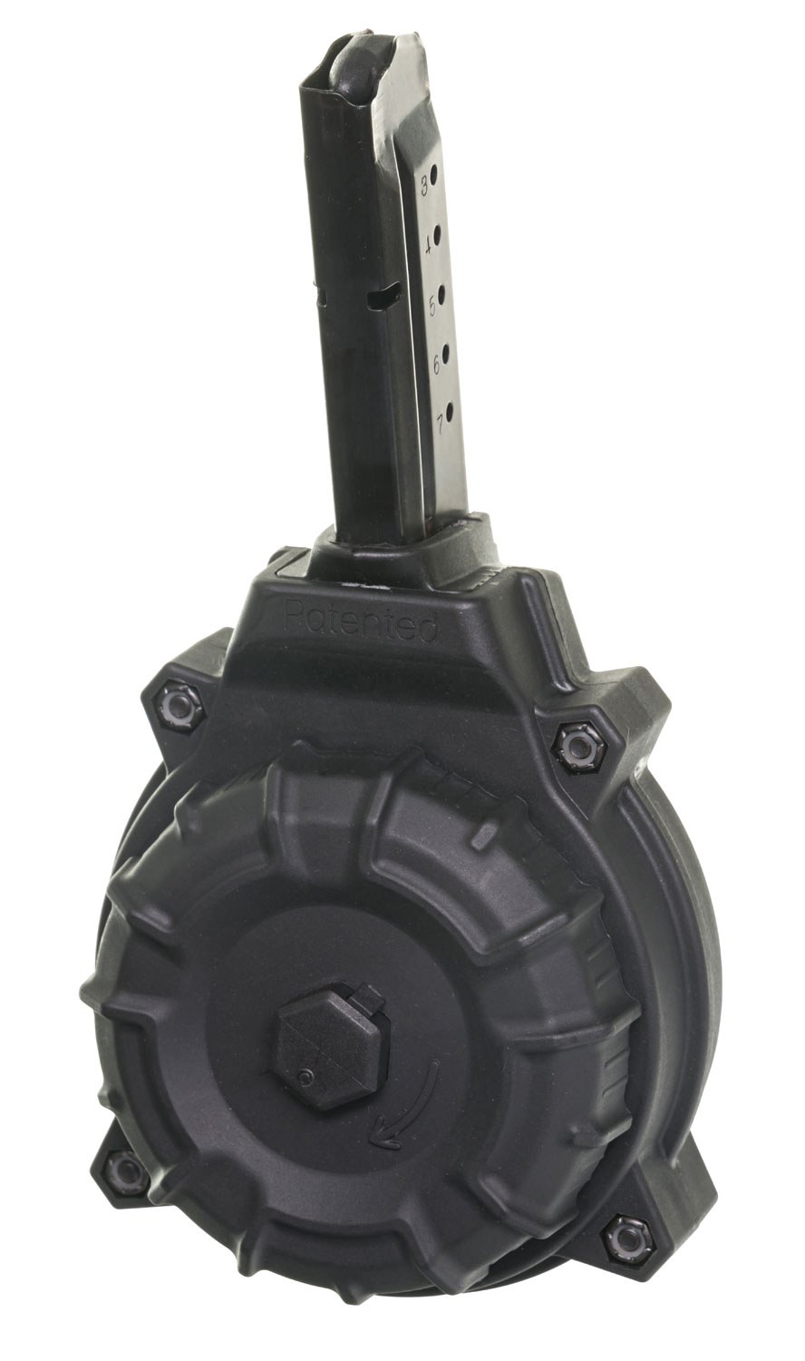 ProMag DRMA15 Standard 50-Round Drum 9mm Luger Fits S&W M&P Shield Black DuPont Zytel Polymer