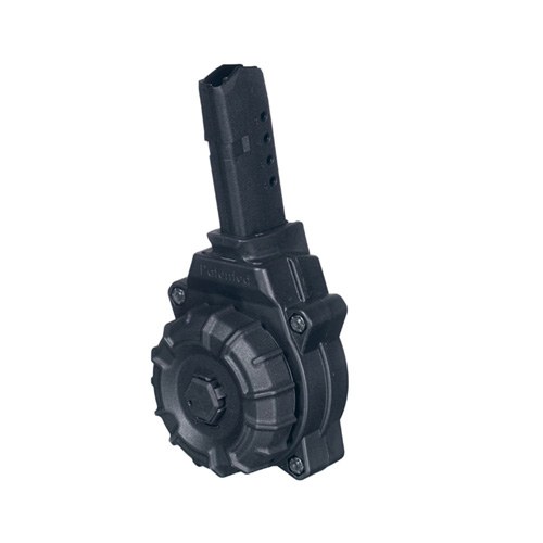 ProMag DRMA34 Standard 30-Round Drum 9mm Luger Compatible with Glock 43 Black DuPont Zytel Polymer - Image 2