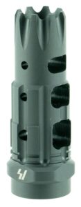 Strike Industries TCCOMP223 Triple Crown Comp Black Steel with 1/2"-28 Tpi Threads, 2.63" OAL & 0.85" Diameter for 223 Rem, 5.56x45mm NATO