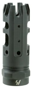 Strike Industries KINGCOMP30 King Comp Black Steel with 5/8"-24 Tpi Threads, 2.62" OAL & 0.87" Diameter for 308 Win, 7.62x51mm NATO AR-Platform