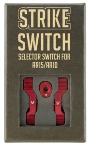 Strike Industries ARSSSRED Strike Switch 60/90 Degree Red Aluminum AR-Platform Ambidextrous