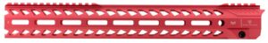 Strike Industries STRIKERAIL Strike Rail AR-15 Red Aluminum 15.50" M-LOK