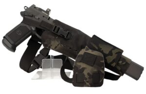 Cole-Tac VWX109 Varmint Wrangler XL Pistol Holder Chest MultiCam Black Right Hand