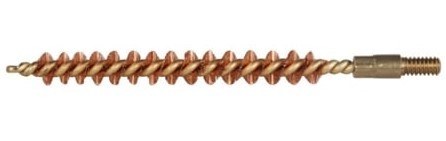 Pro-Shot 25R Bore Brush .25 Cal Rifle #8-32 Thread Bronze Bristles Brass Core - Image 2