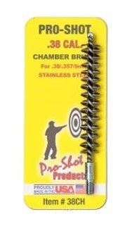 Pro-Shot Proshot .38/.357 Cal. Stainless Steel Chamber Brush 38CH