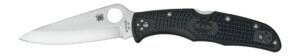 Spyderco C10PBK Endura 4 Lightweight 3.80" Folding Drop Point Plain VG-10 SS Blade/Black Textured FRN Handle Includes Pocket Clip