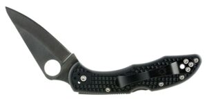Spyderco C11PBK Delica 4 2.88" Folding Drop Point Plain VG-10 SS Blade/Black Textured FRN Handle Includes Pocket Clip
