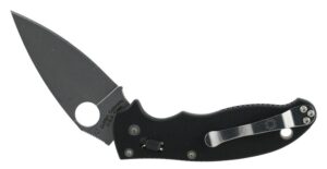Spyderco C101GP2 Manix 2 3.37" Folding Drop Point Plain CPM S30V SS Blade Black G10 Handle Includes Pocket Clip