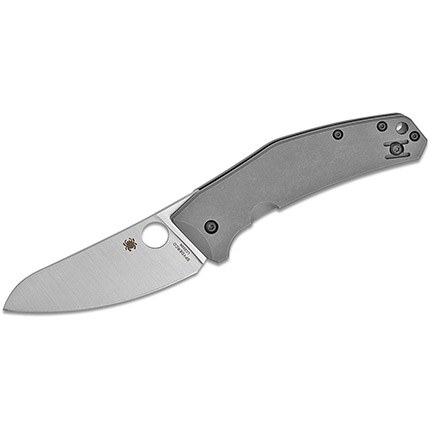 Spyderco C211TIP SpydieChef Salt 3.32" Folding Plain LC200N Blade Satin Titanium Handle Includes Pocket Clip - Image 3