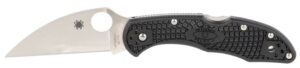 Spyderco C11FPWCBK Delica 4 Lightweight 2.87" Folding Wharncliffe Plain VG-10 SS Blade Black Textured FRN Handle Includes Pocket Clip