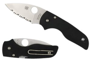 Spyderco C230GP Lil' Native 2.42" Folding Plain Satin CPM S30V SS Blade/Black Textured G10 Handle Includes Pocket Clip