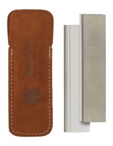 Spyderco 303MF Double Stuff Sharpening Stone Ceramic Stone Sharpener Medium/Fine Black/White
