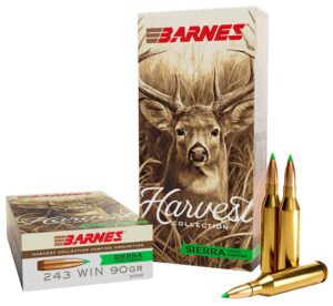 Barnes Bullets 32398 Harvest 243Win 90gr Sierra Tipped GameKing 20 per Box/10 Case