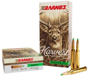 Barnes Bullets 32399 Harvest 270Win 140gr Sierra Tipped GameKing 20 per Box/10 Case