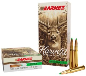Barnes Bullets 32403 Harvest 30-06Springfield 180gr Sierra Tipped GameKing 20 per Box/10 Case