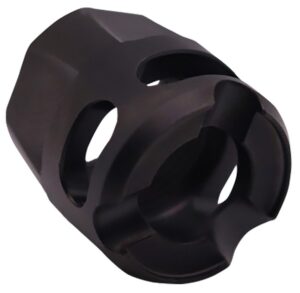 True Precision Inc TPYMICROBC Micro Compensator Y-Type Black DLC 416R Stainless Steel 1/2"x28 Threads 9mm/380 ACP