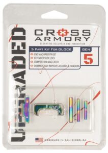 Cross Armory CRG5OKRB 3 Piece Upgrade Kit Glock Gen5 Rainbow Aluminum