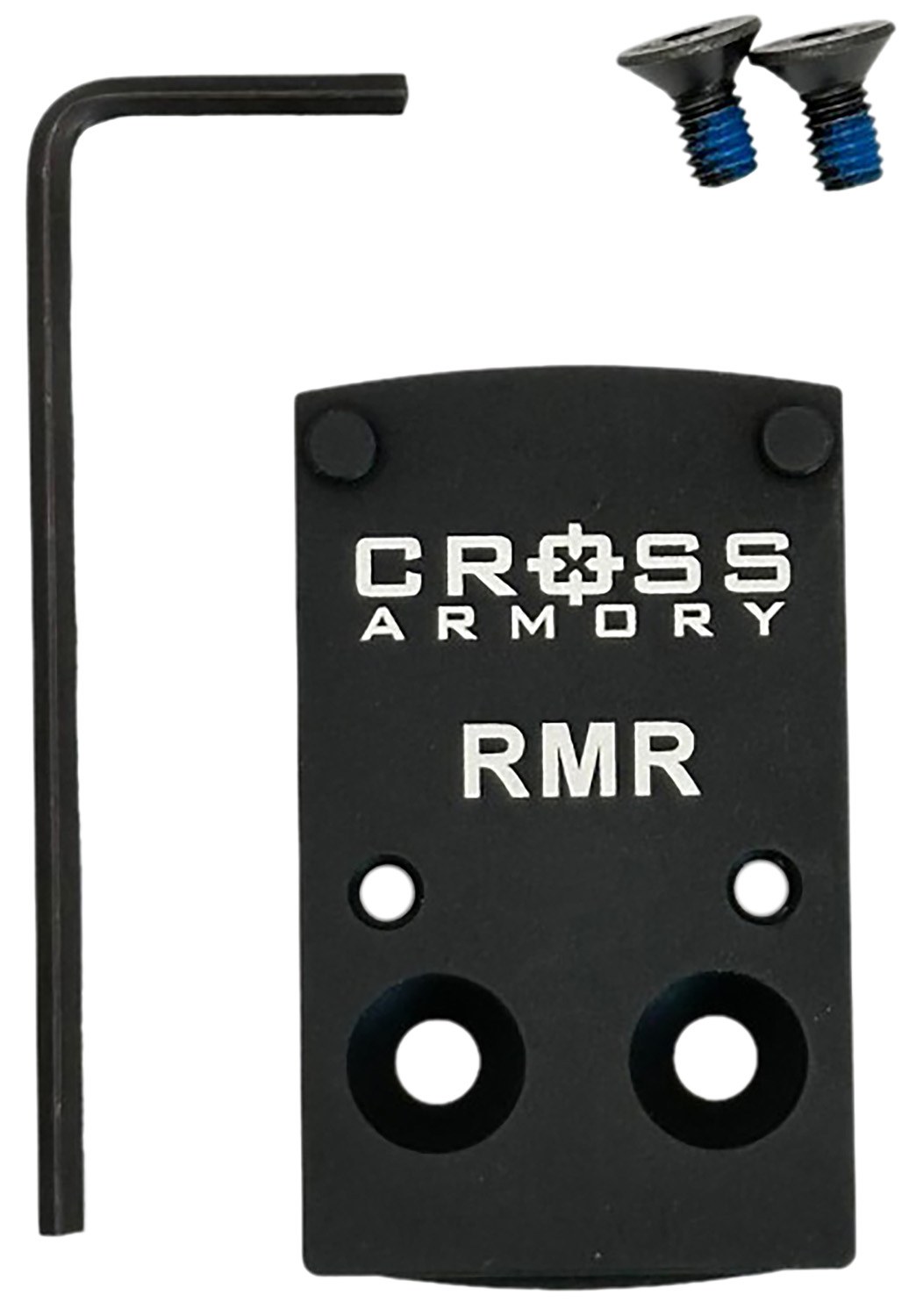 Cross Armory CRRMADAPTER Adapter Plate Black Oxide Aluminum Compatible with RMR Optics