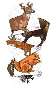 Umarex 2218076 Paper Targets Animals, Hanging Heavy Paper, Air Rifle Multi-Color 100