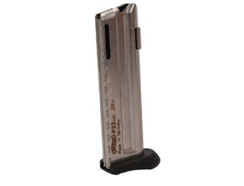 Walther Arms 512604 P22 10-Round Detachable with Finger Rest 22 LR Black Steel - Image 2