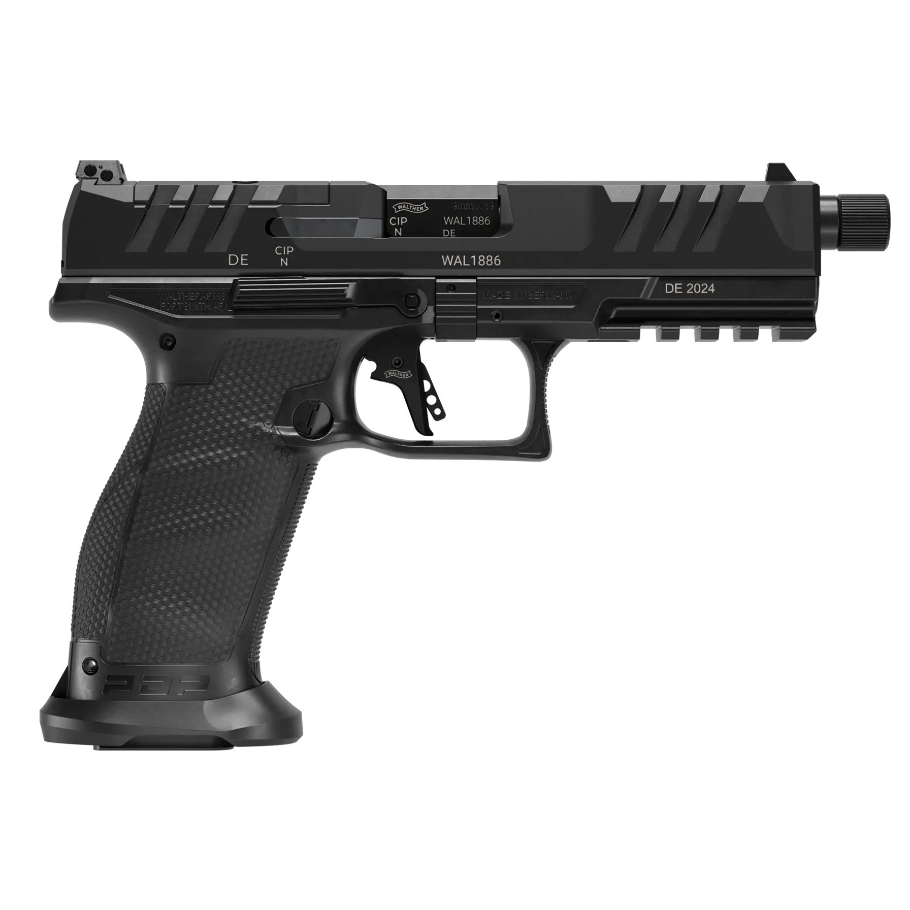 Walther Arms 2842521 PDP Pro SD 9mm Luger 18+1 5.10" Threaded Barrel, Black, Optic Cut/Serrated Slide, Polymer Frame with Picatinny Rail, Performance - Image 4