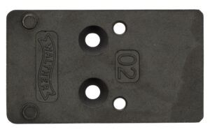 Walther Arms 5136209 Optic Plate Black Steel Fits Walther PDP 2.0