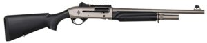 MAC 21000158 2 Tactical Marine 12 Gauge Semi-Auto 3" 5+1 18.50" Electroless Marine Nickel Steel Barrel & Picatinny Rail Steel Receiver, Black