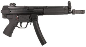 MAC 12750004 5 9mm Luger 30+1 8.90" Black Phosphate Steel Threaded Barrel, Black Phosphate Optics Ready Receiver/Frame, Black Grip, Ambidextrous
